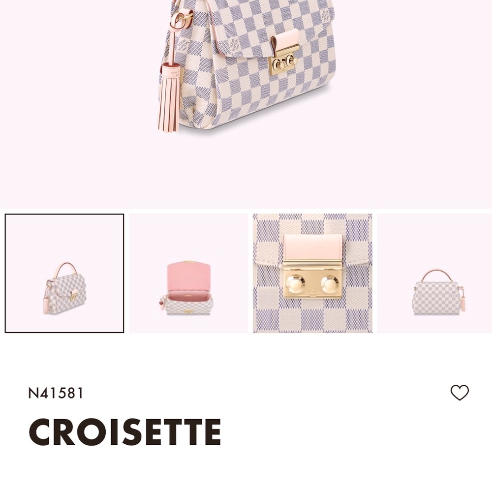 Authentic Beautiful Croisette in Damier Azur!